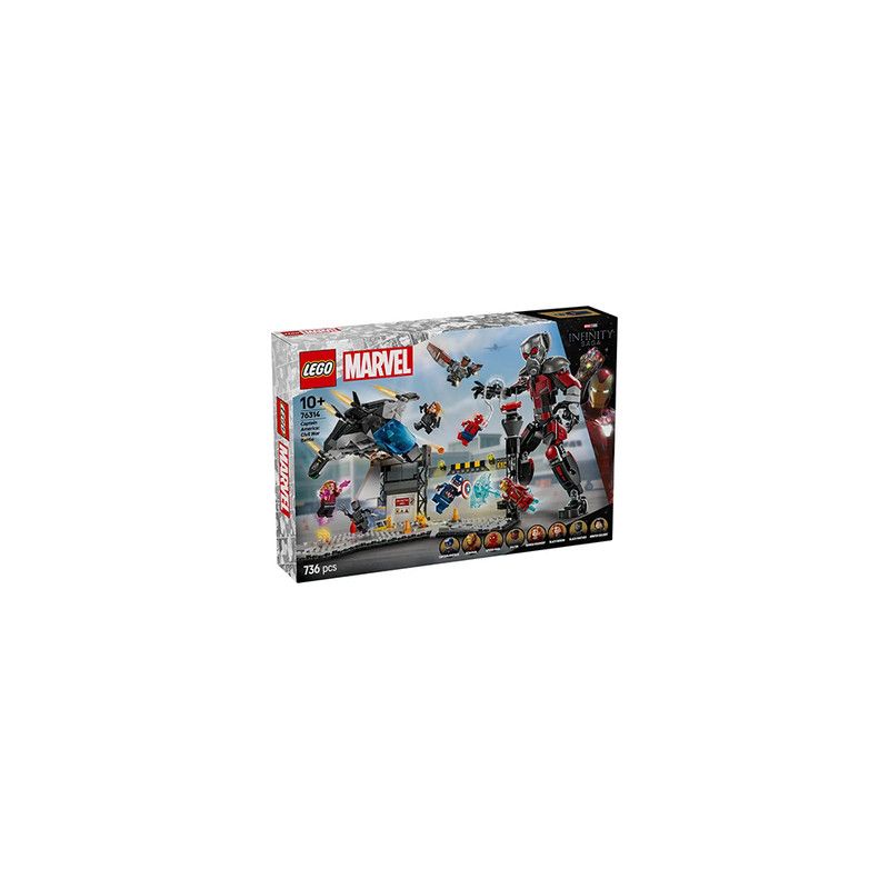 76314 - LEGO MARVEL - ასაწყობი კონსტრუქტორი Civil War Action Battle