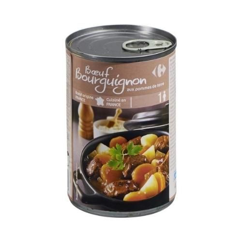 Carrefour-ის მზა საკვები ბურგინიონის საქონლის ხორცი 400გრ