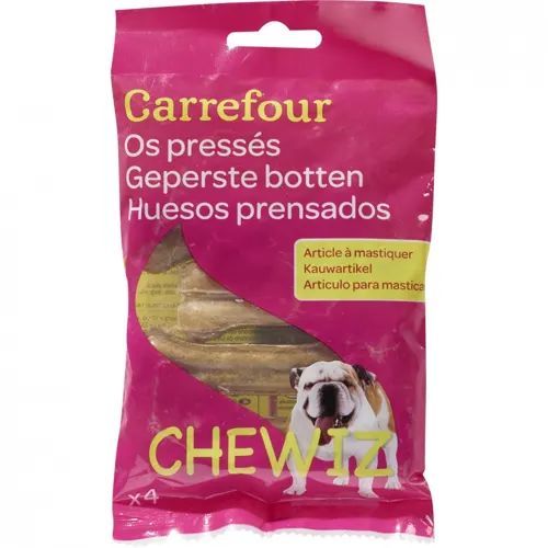 Carrefour საღეჭი ძვალი ძაღლისთვის 8 სმ 4 ერთეული