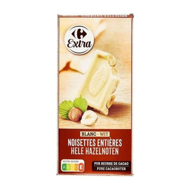 Carrefour ექსტრა თეთრი შოკოლადის ფუნთუშა თხილით, 200 გ
