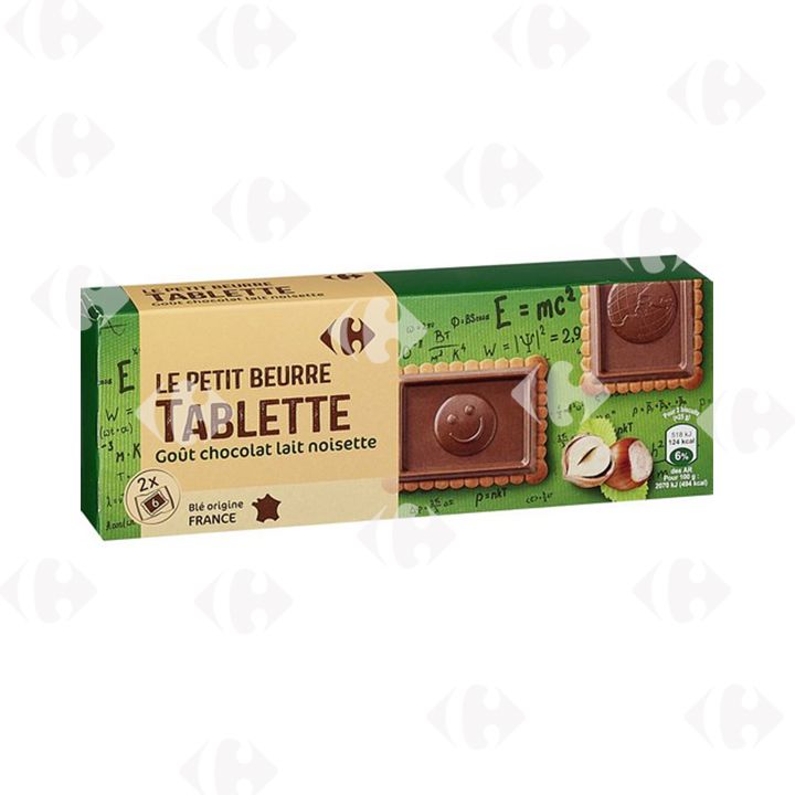 Carrefour თხილის რძიანი შოკოლადის ორცხობილა 150გრ