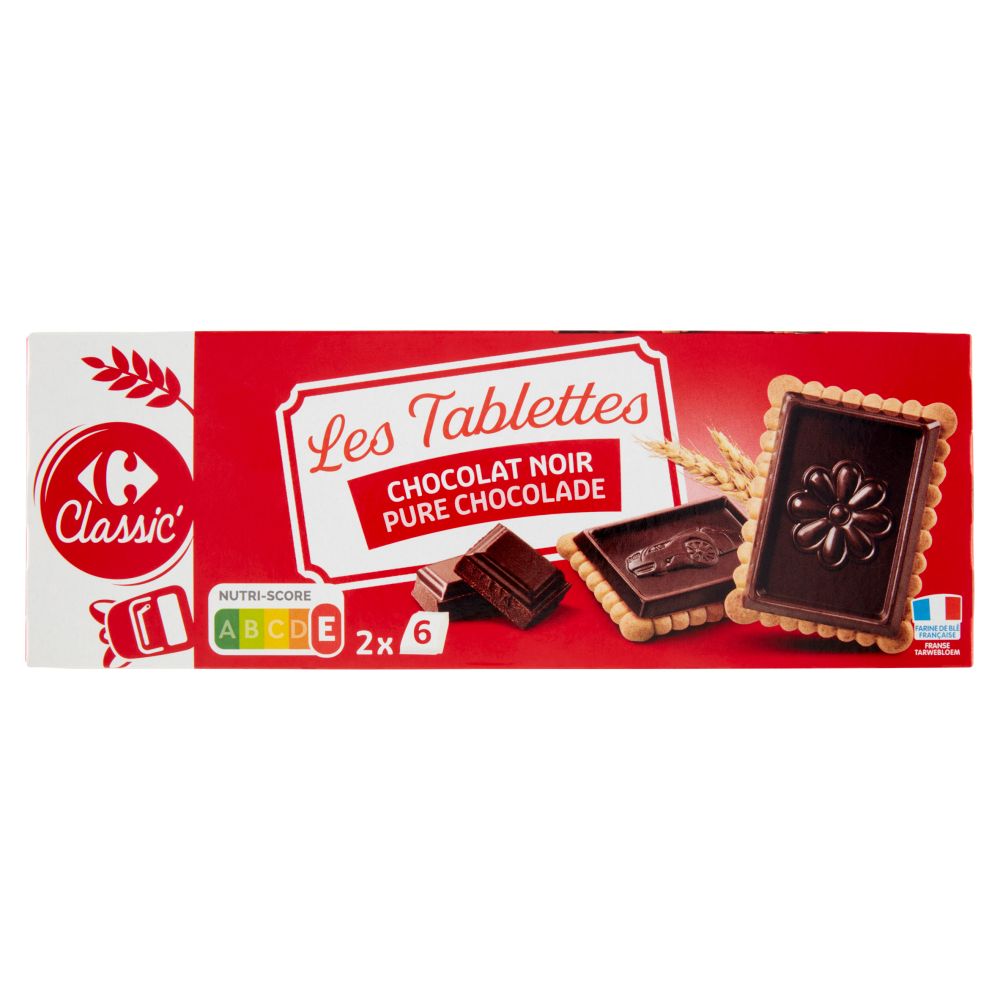 Carrefour შავი შოკოლადის კარაქის ორცხობილა 150 გ