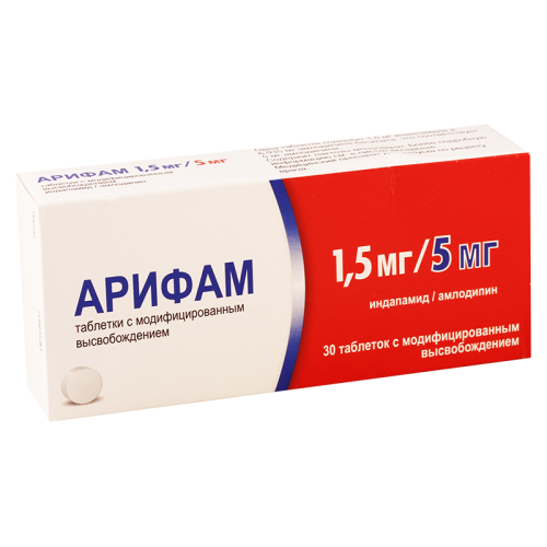 არიფამი ტაბლეტი 1.5მგ+5მგ #30