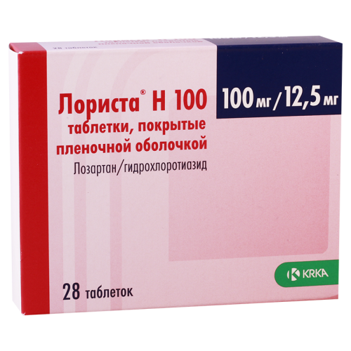 ლორისტა H ტაბლეტი 100მგ+12.5მგ #28