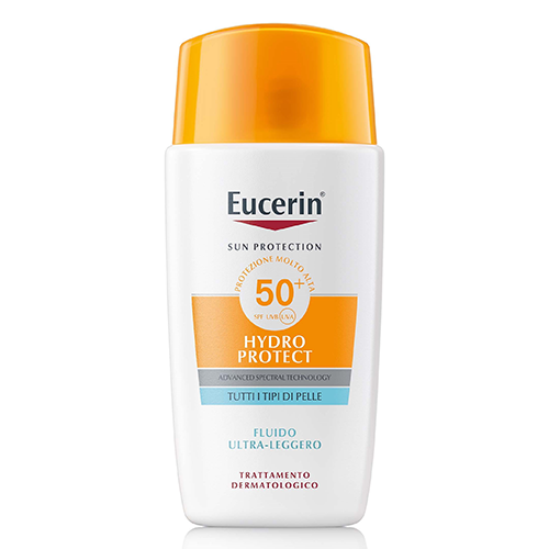ეუცერინი - SUN Hydro protect სახის მზისგან დამცავი SPF 50+ ფლუიდი 50მლ