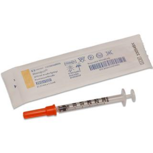 შპრიცი ინსულინ 1მლ U-100 29G (0.33X13მმ) ფიქს. თავით #1