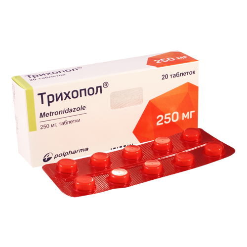 ტრიხოპოლი ტაბლეტი 250მგ #20