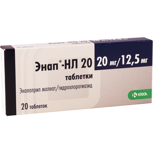 ენაპი-HL-20 ტაბლეტი 20მგ+12.5მგ #20