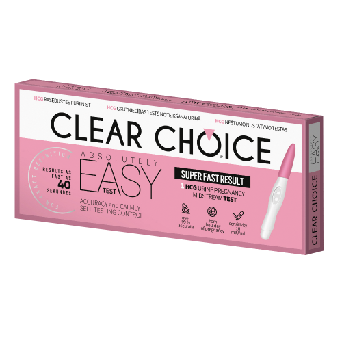 ტესტი ორსულობის დასადგენი ჭავლური clear chois easy #1