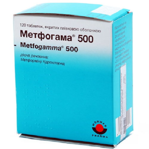 მეტფოგამა ტაბლეტი 500მგ #120