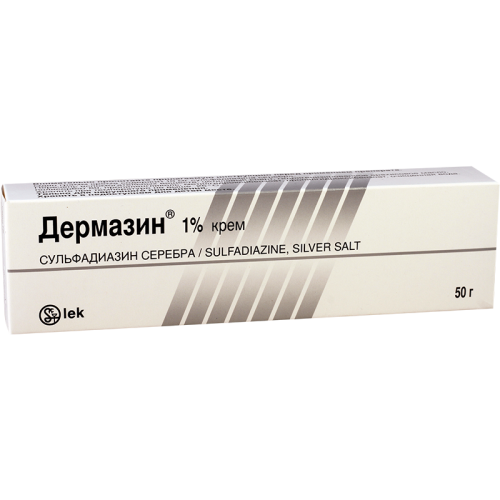 დერმაზინი კრემი 1% 50გრ ტუბი #1