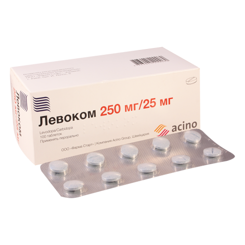 ლევოკომი ტაბლეტი 250მგ+25მგ #100