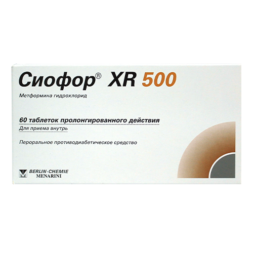 სიოფორი XR ტაბლეტი 500მგ #60
