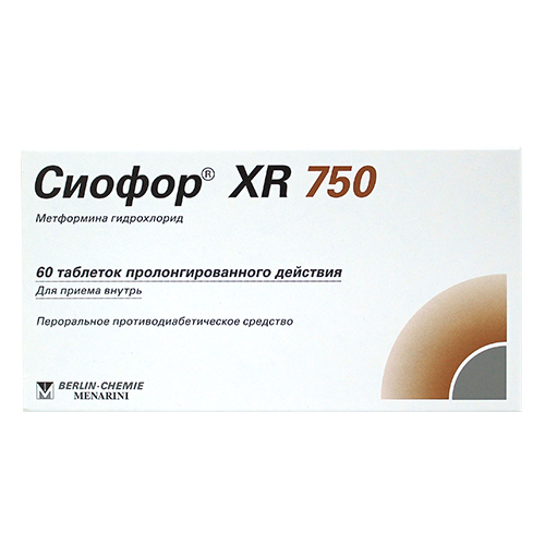 სიოფორი XR ტაბლეტი 750მგ #60