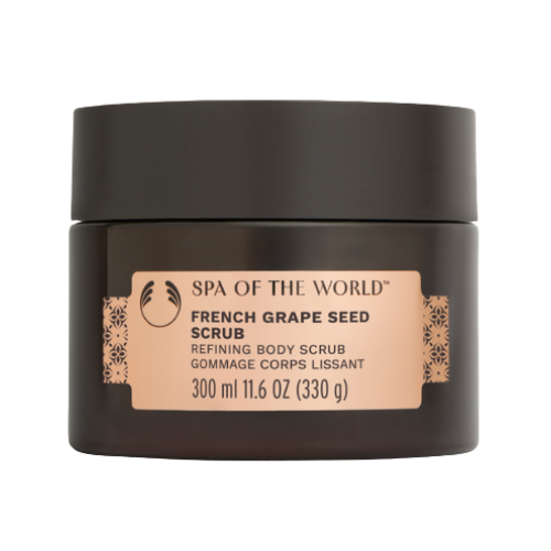 ბოდი შოპი - SPA OF THE WORLD ტანის სკრაბი ფრანგული ყურძენი 300მლ