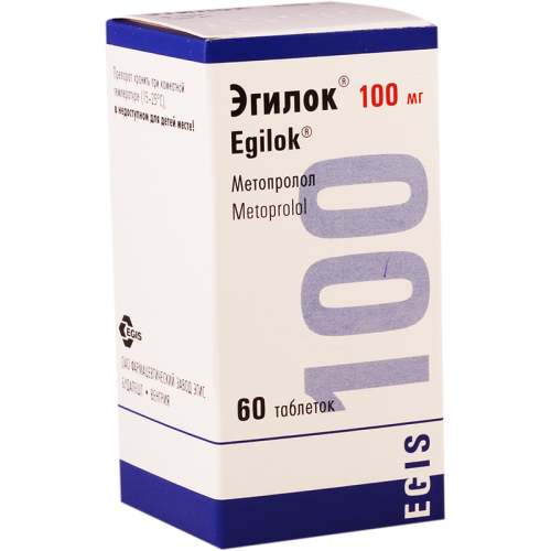 ეგილოკი(მეტოპ) ტაბლეტი 100მგ #60