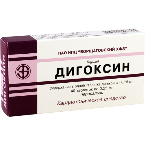 დიგოქსინი ტაბლეტი 0.25მგ #40