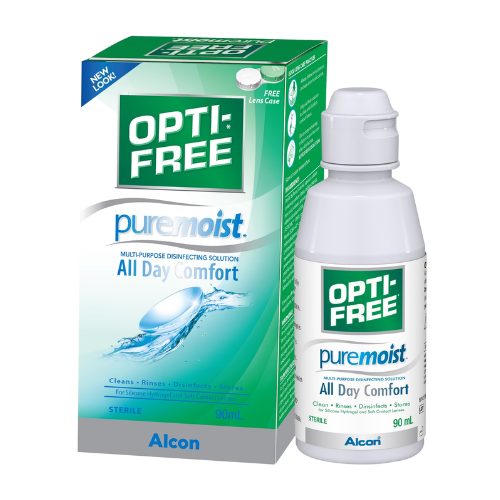ლინზის შესანახი სითხე Opti free PureMoist 90მლ #1