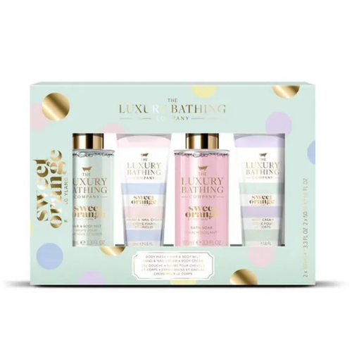 გრეის კოული - სასაჩუქრე ნაკრები Top to Toe Essentials Sweet Orange შხაპის გელი/ხელის კრემი/ტანის კრემი
