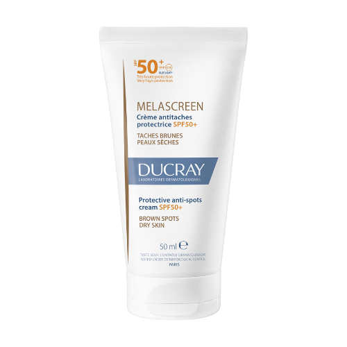 დუკრე - Melascreen სახის კრემი ლაქების საწ. SPF 50+ მშრალი კანის 50მლ