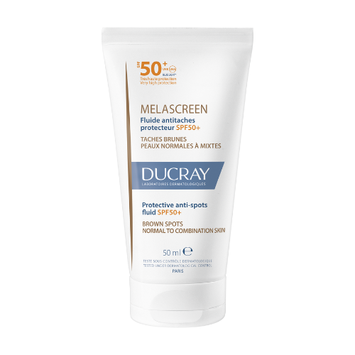 დუკრე - Melascreen სახის ფლუიდი ლაქების საწ. SPF 50+ კომბ. კანის 50მლ