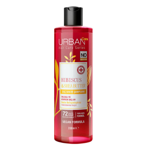 ურბან ქეა - შამპუნი Hibiscus/Shea Butter ხვეული თმის უსულფატო 350მლ