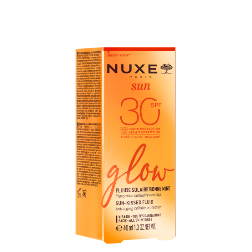 ნუქსი - SUN GLOW მზისგან დამცავი ფლუიდი SPF30 სახე 40მლ