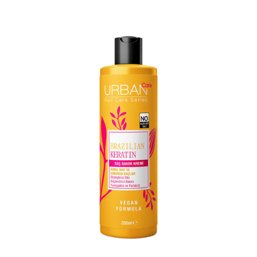 ურბან ქეა - კონდიციონერი Brazilian keratin აღმდგენი დაზიანებული. მშრალი თმის 200მლ