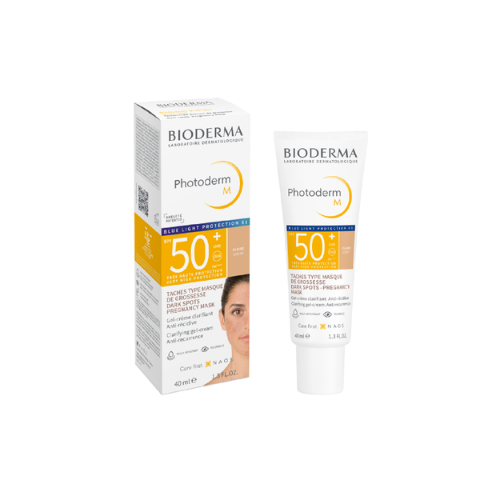 ბიოდერმა - PHOTODERM M მზისგან დამცავი კრემ-გელი SPF50+ შეფერილი პიგმ. ლაქების საწ. 40მლ