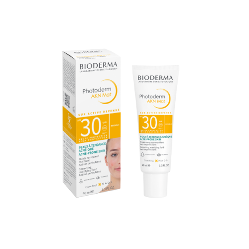 ბიოდერმა - PHOTODERM AKN MAT მზისგან დამცავი ფლუიდი SPF30 მატირების ეფექტით 40მლ