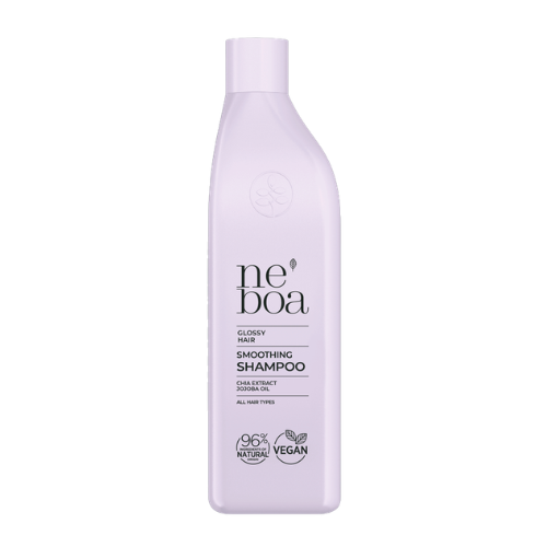ნებოა - შამპუნი Glossy Hair დამაგლუვებელი და ბზინვარების ყველა ტიპის თმის 300მლ
