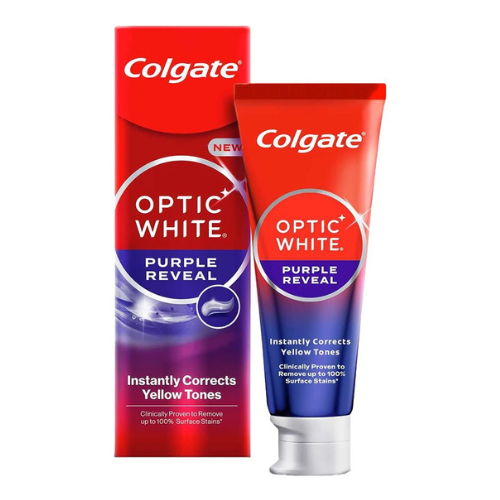 ქოლგეითი - კბ/პასტა Optic White Purple მათეთრებელი 75მლ 8598