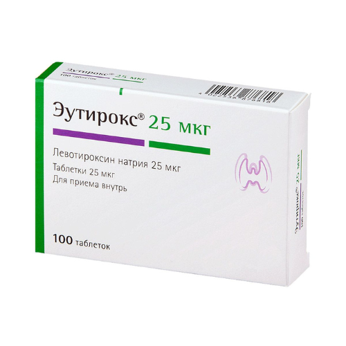 ეუთიროქსი ტაბლეტი 25მკგ #100