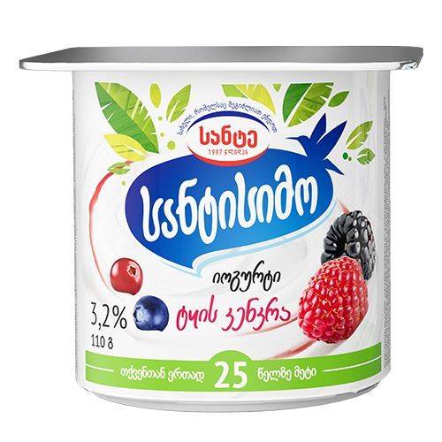 იოგურტი კენკრა 110გრ სანტისიმო