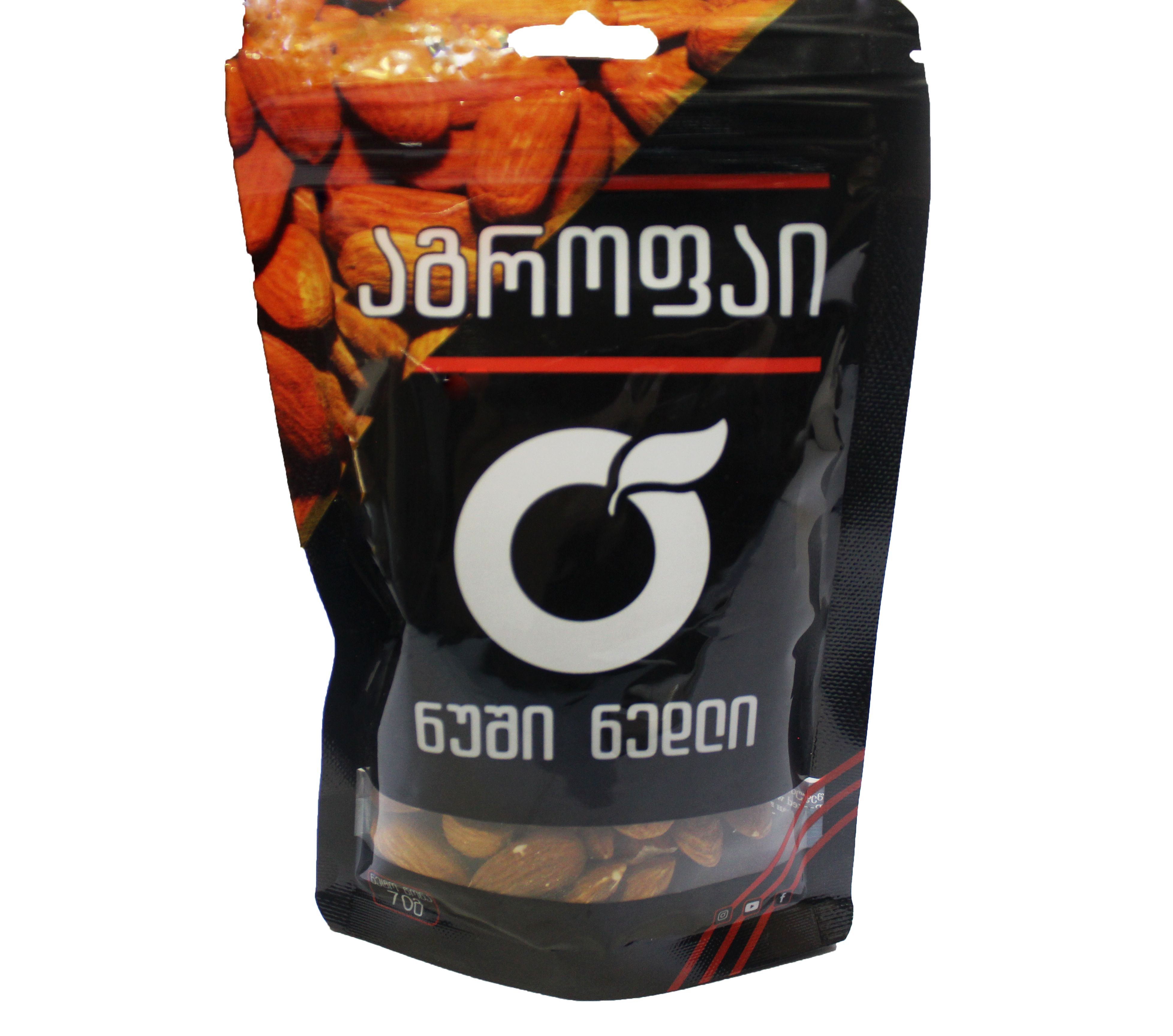 ნუში ნედლი 130გრ აგროფაი