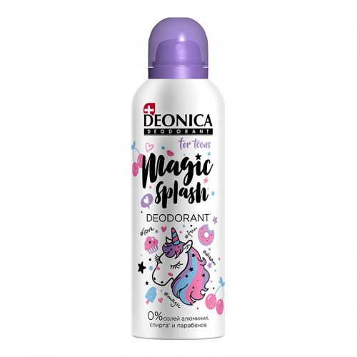 დეონიკა - დეოდორანტი სპრეი თინეიჯერი Magic Splash 125მლ