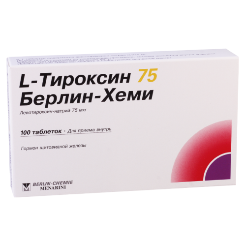 ლ-თიროქსინი ბერლინ-ჰემი ტაბლეტი 75მკგ #100