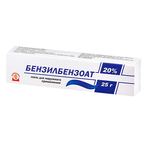 ბენზილბენზოატი მალამო 20% 25გრ ტუბი #1