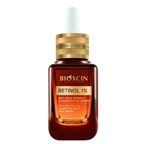 ბიოქსინი - SKIN EXPERT Retinol 1% სახის შრატი კონცენტრირებული ღრმა ნაოჭების საწინააღმდეგო 30მლ