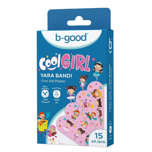 ლეიკოპლასტირი B-good საბავშვო Cool Girl წყალგაუმტარი #15