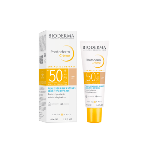 ბიოდერმა - PHOTODERM მზისგან დამცავი კრემი SPF50+ შეფერილი მშრალი/მგრძნ. კანის 40მლ