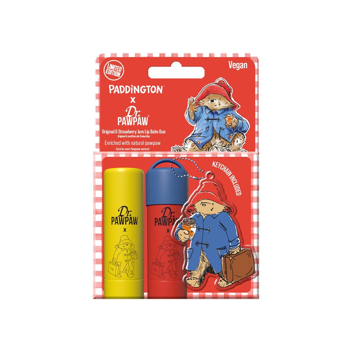ტუჩის მოვლის ნაკრები Paddington Original And Strawberry Jam 4768 დოქტორ პაუ პაუ - Dr. Pawpaw
