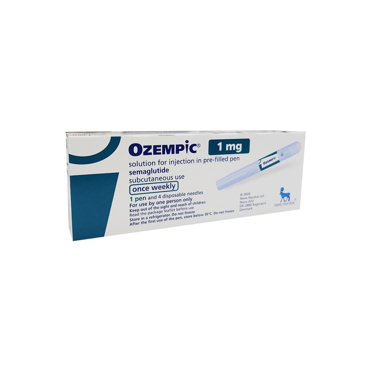 ოზემპიკი - Ozempic 1მგ 1 ფლაკონი და 4 ნემსი