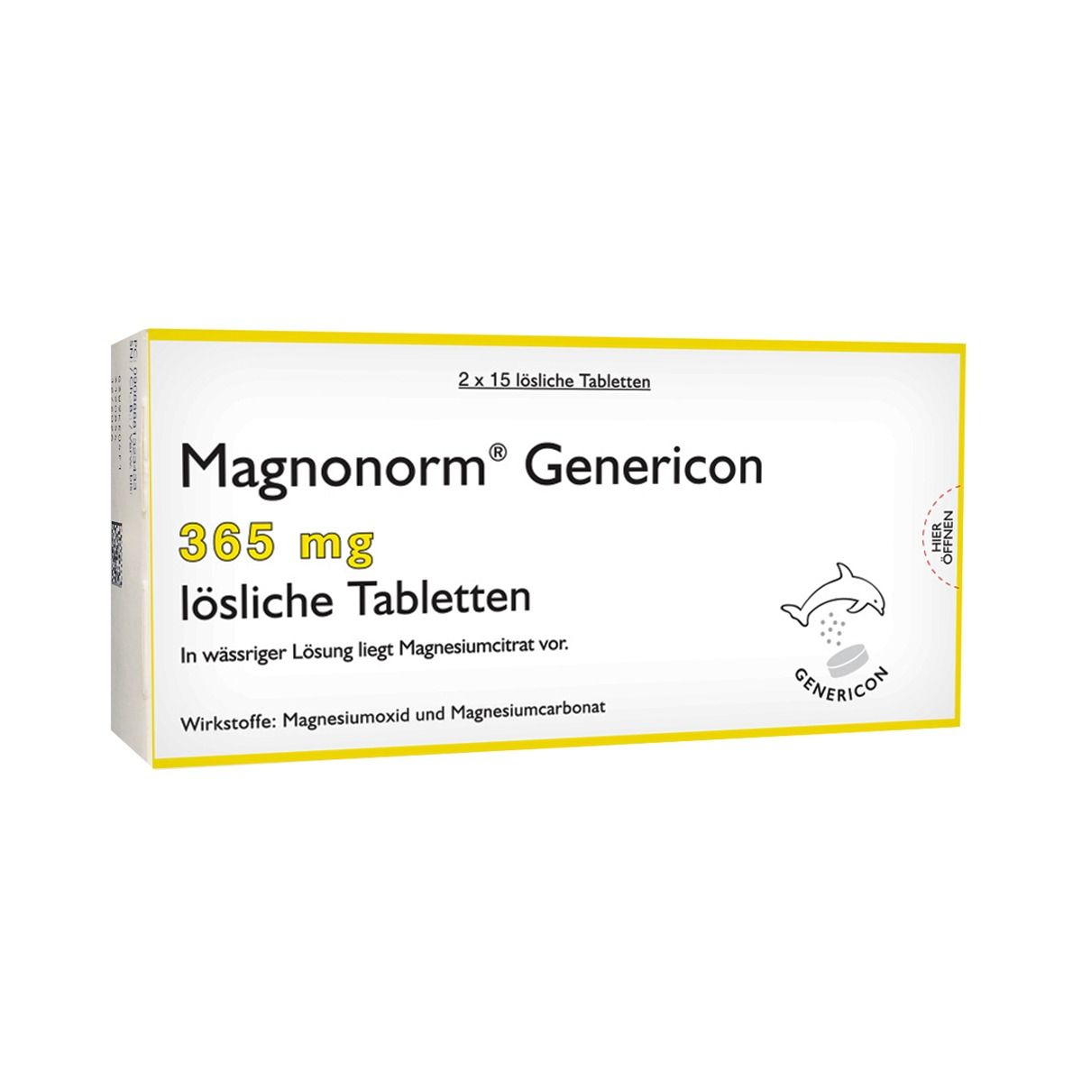 მაგნონორმი ჯენერიკონი - Magnonorm Genericon 365მგ 30 ხსნადი ტაბლეტი