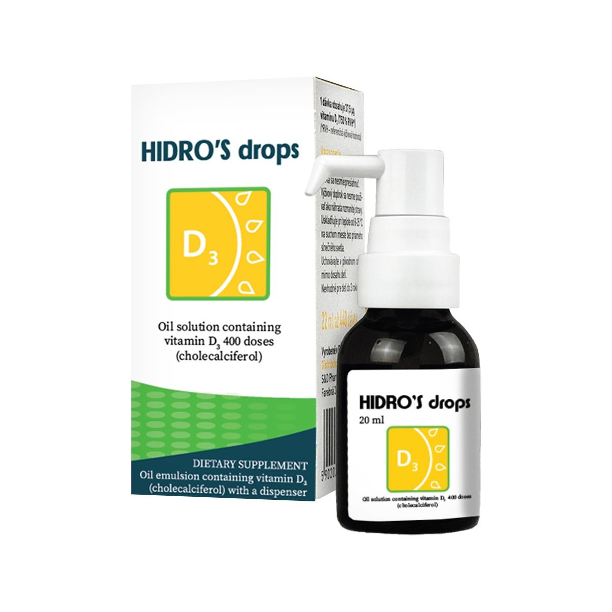 ჰიდროს დროფსი - Hidros drops წვეთები 20მლ