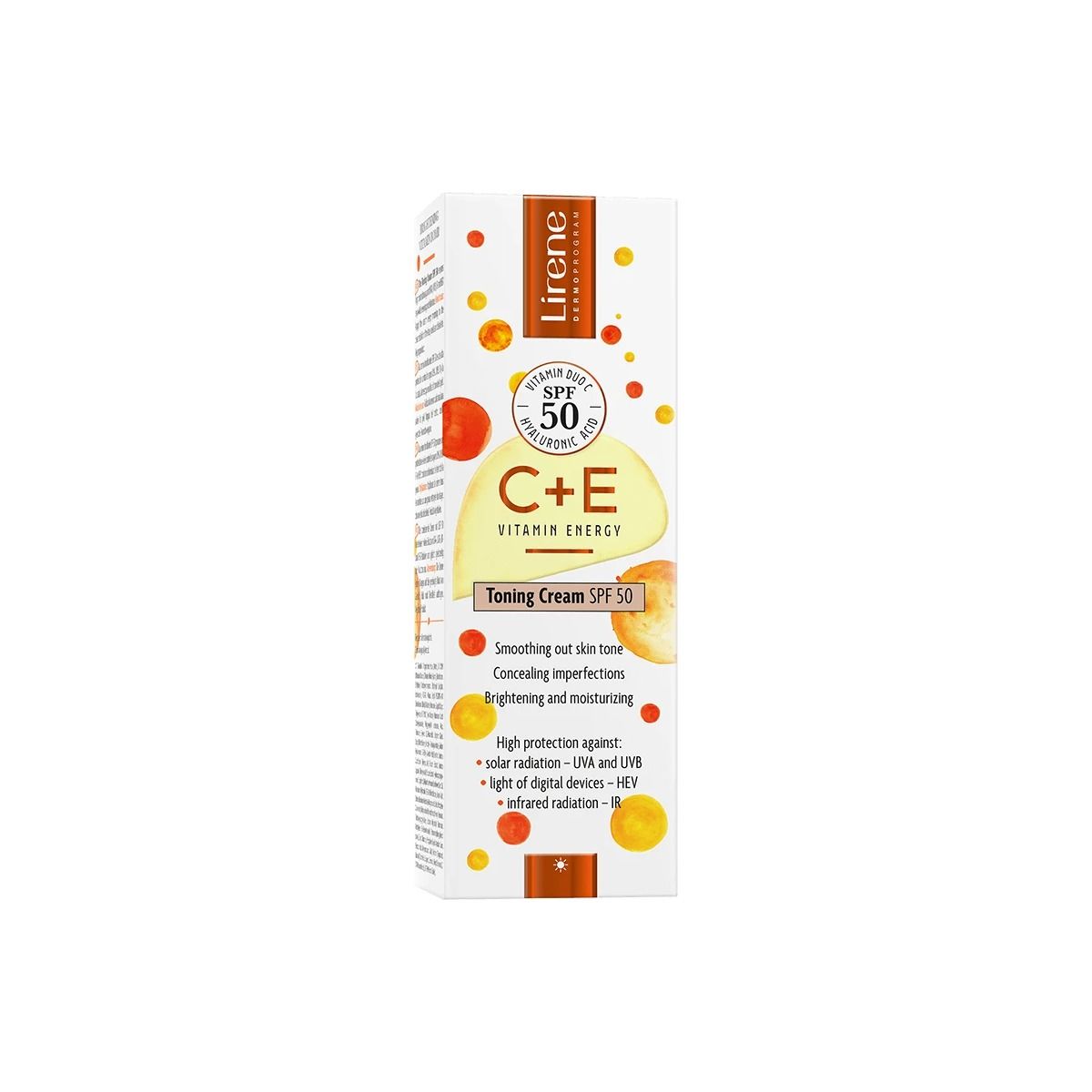 სახის კრემი C+E Toning SPF 50 7712 ლირენე - Lirene