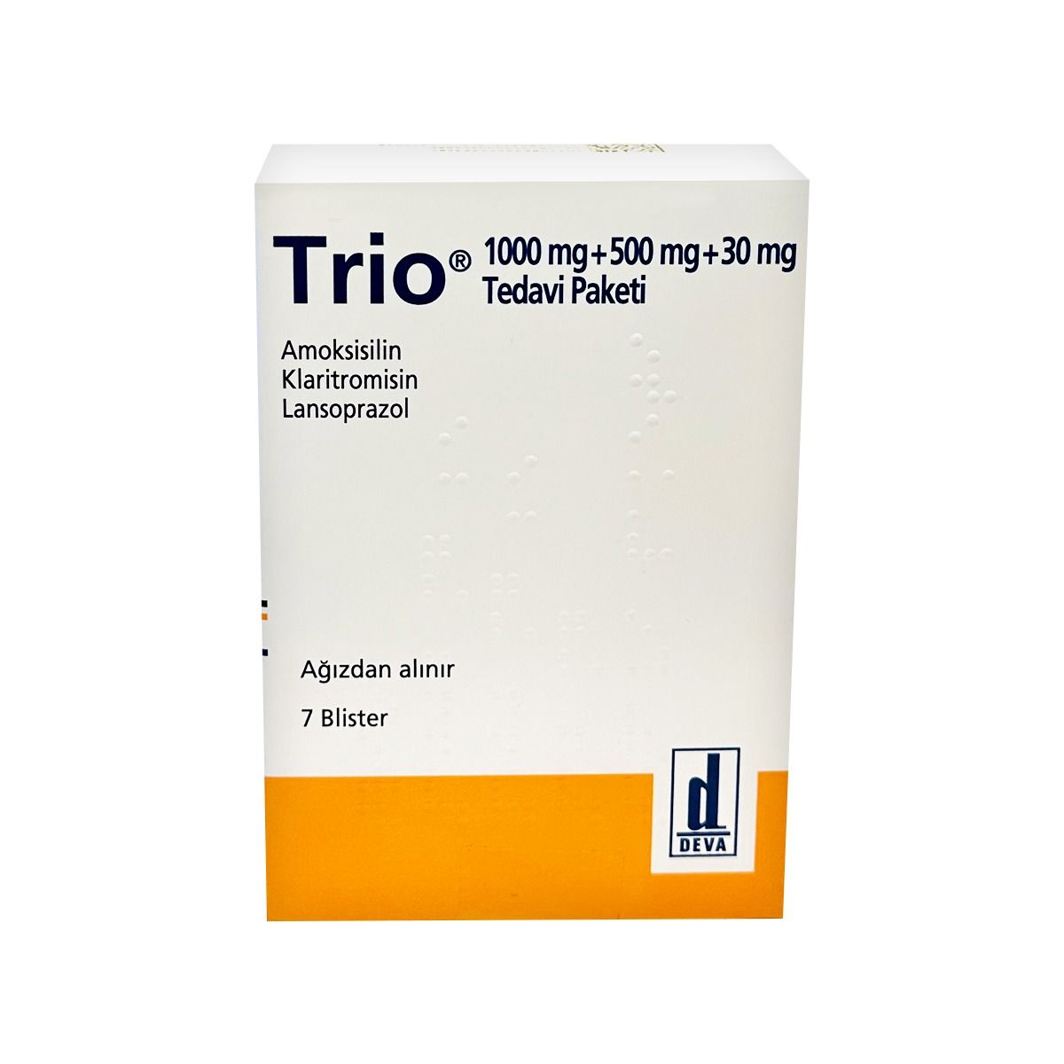 ტრიო - Trio 1000/500/30მგ 7 ბლისტერი