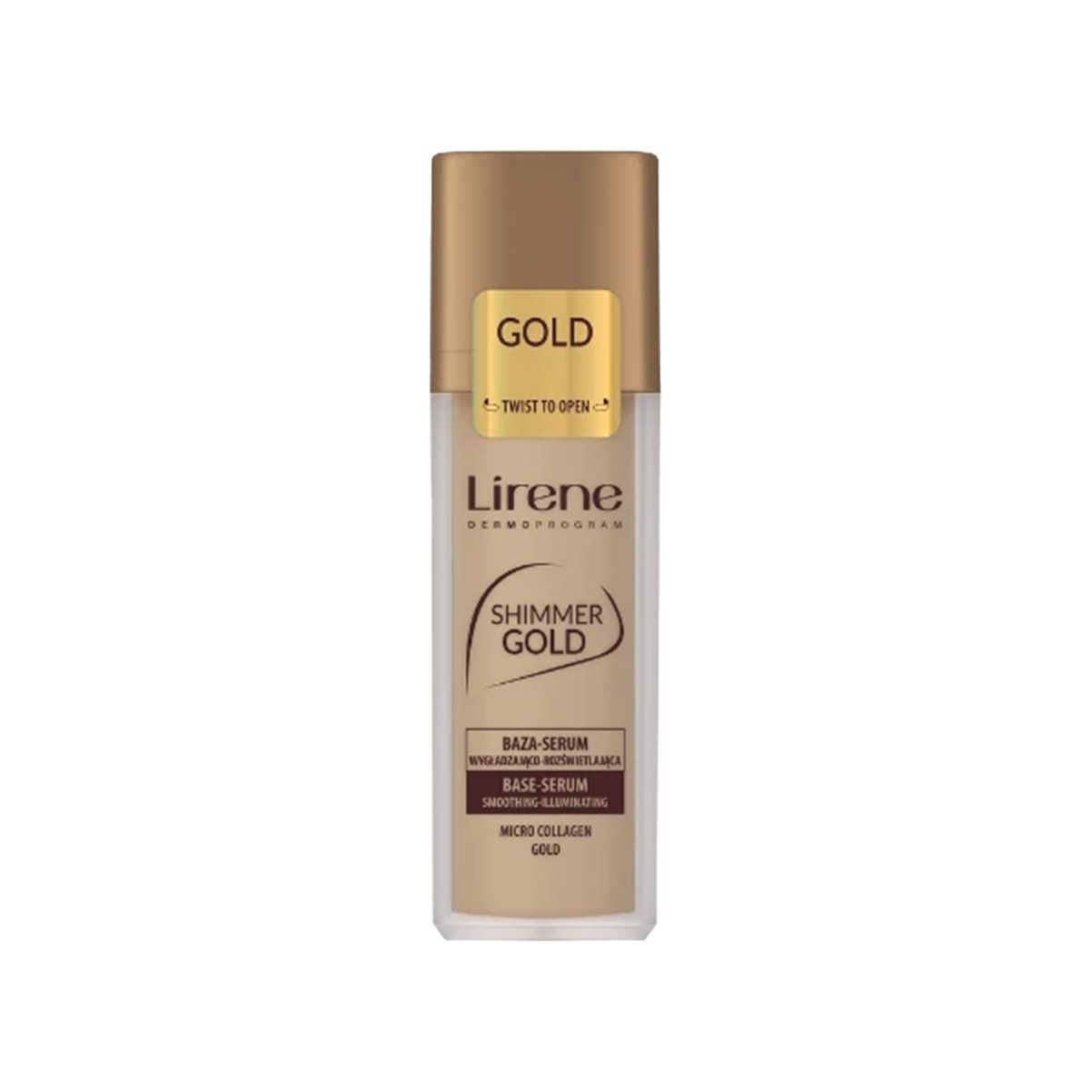 სახის მბზინავი შრატი BaseSerum Gold 0116 ლირენე - Lirene