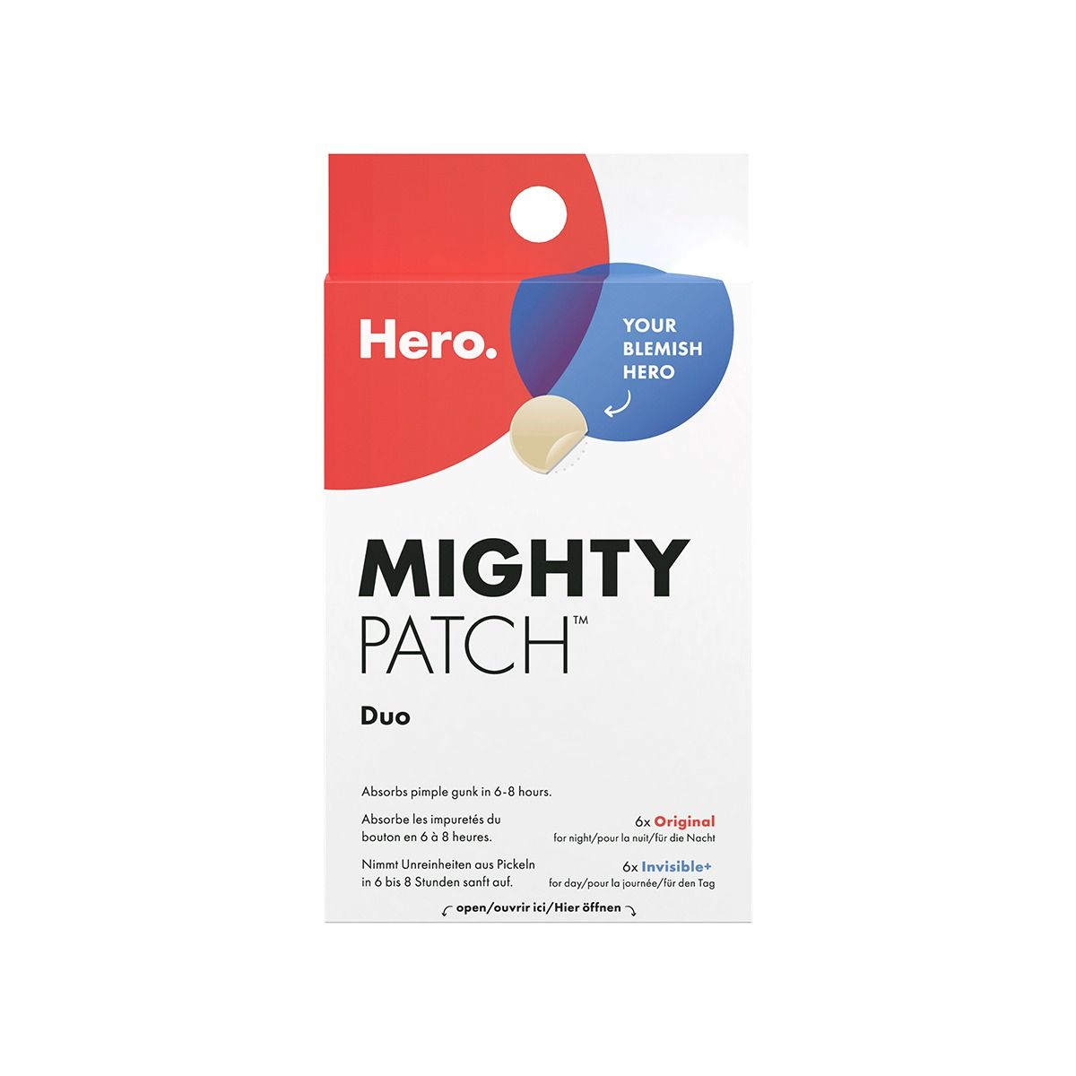 სახის პაჩი Mighty Duo 12 ცალი 0526 ჰიროუ - Hero