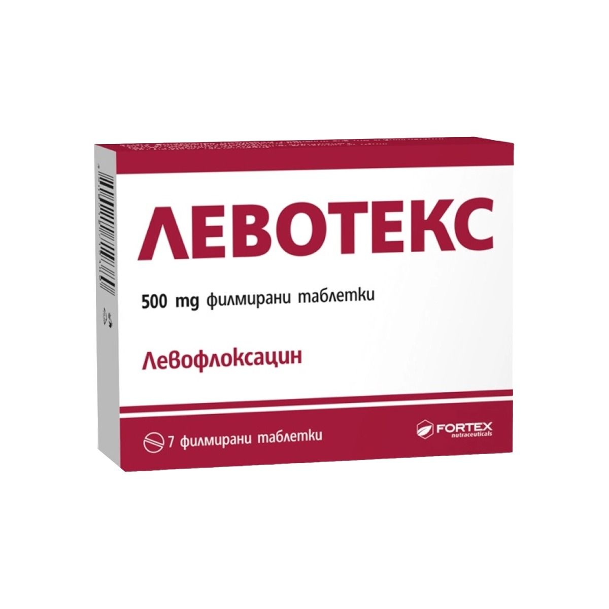 ლევოტექსი - Levotex 500მგ 7 ტაბლეტი ფორტექსი - Fortex